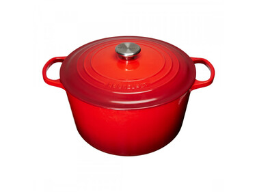 Каструля/сковорода з кришкою висотою 26 см, червоний Le Creuset