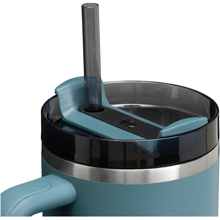 Термопляшка Stanley Quencher H2.0 Flowstate 1.2L з трубочкою - блакитний сосна (Blue Spruce)