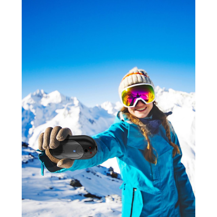 Електричний грієчка Miaton 6000mAh: перезаряджуваний кишеньковий обігрівач для рук, кемпінгу, подарунок