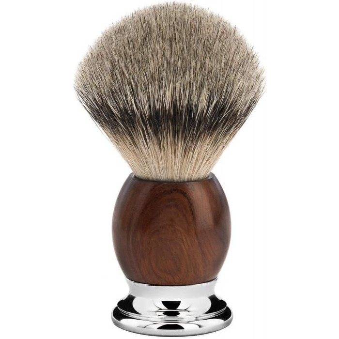 Щітка для гоління MHLE - Серія Sophist - Silvertip Badger Pluck - Ironwood