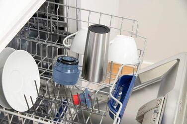 Термокружка Emsa N20210 Travel Mug Classic Isolierbecher, 0.36 л, нержавіюча сталь, 4 год гаряче, 8 год холодне, герметична, для миття в посудомийній машині, 360° клапан, синій