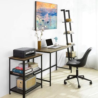 Настільний комп'ютерний стіл Робочий стіл Офісний стіл для домашнього офісу Стіл промислового дизайну BHT приблизно 110x76x50 см, 68-F