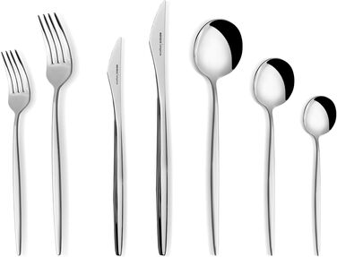 Набір столових приборів Karaca Elegance (84 деталі) - нержавіюча сталь, для посудомийної машини, 12 персон