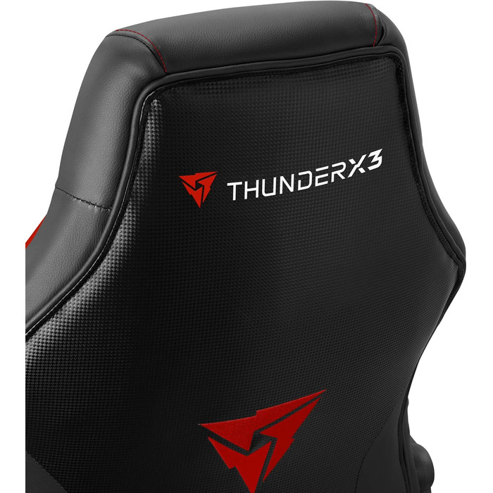 Ігрове крісло ThunderX3 EC1 комфорт та ергономіка для геймерів на ПК/консолях та кіберспортсменів (червоний)