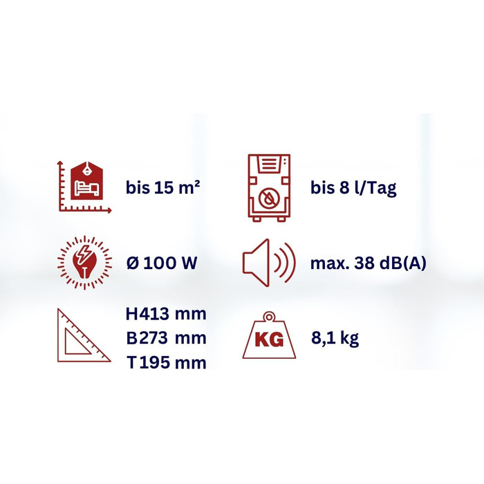 Зволожувач повітря Aktobis WDH-214US - тихий, з цифровим дисплеєм та Wi-Fi, до 8 л/добу