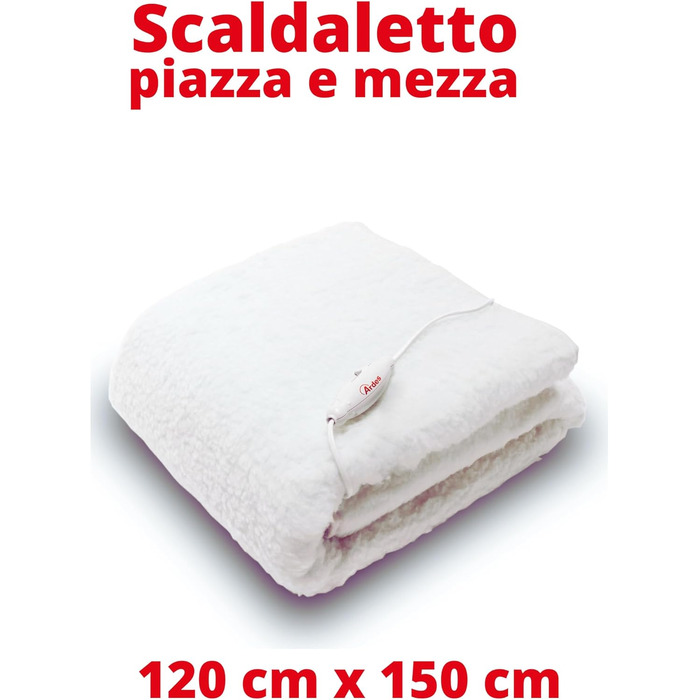 Електрична ковдра ARDES MORPHEO для двоспального ліжка - регульована температура, 100% поліестер, біла