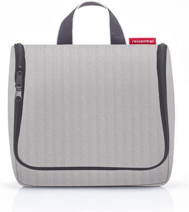 Сумка-органайзер Reisenthel для туалетних аксесуарів з гачком, водонепроникний матеріал (Herringbone Grey, смугастий)