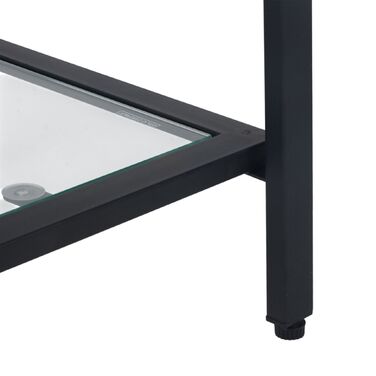 Столик-консоль Relaxdays з 3 скляними полицями