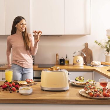 Тостер Cecotec Toast&Taste 800 Vintage Light: 850 Вт, 2 слоти, нержавіюча сталь, зелений, вінтажний стиль