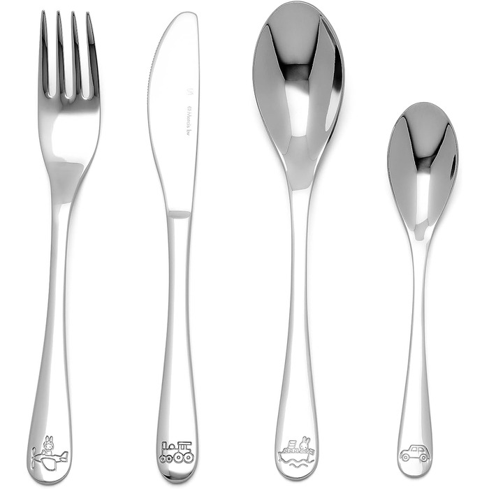 Дитячий столовий набір Miffy 4 шт. з нержавіючої сталі