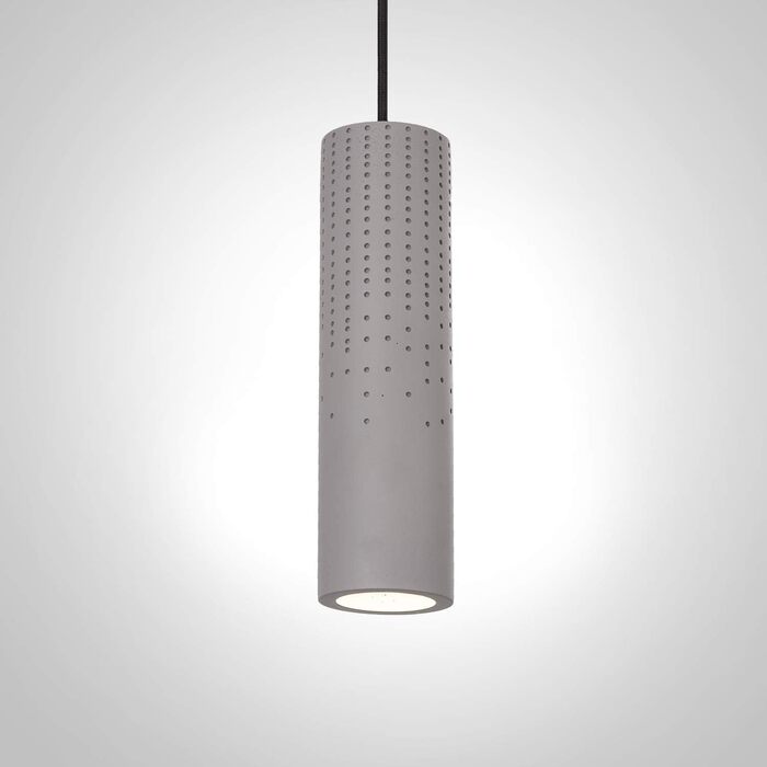Світлодіодний підвісний світильник Paco Home, GU10, лампа для вітальні, їдальні, кухні, регулюється по висоті, колір лампочка (бетонно-сіра, без лампочки)