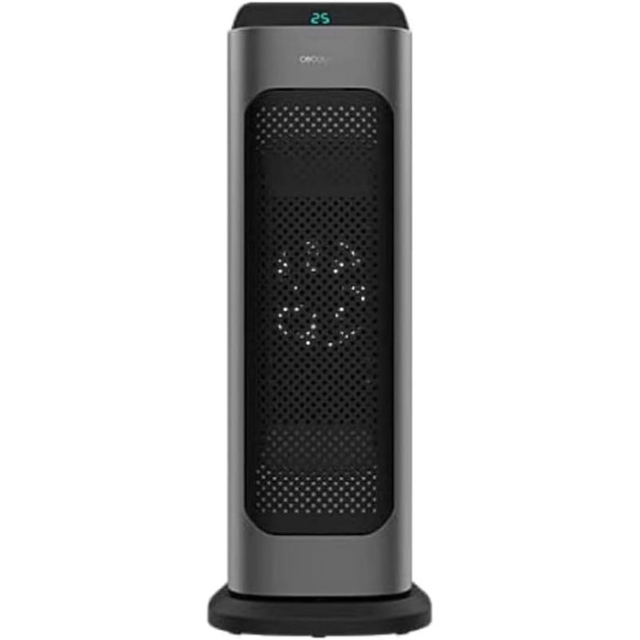 Керамичний обігрівач Cecotec Ready Warm 10100 Smart Ceramic: 2200 Вт, LED дисплей, 3 режими, термостат, захист від перекидання та перегріву, осциляція, білий колір. З пультом дистанційного керування та сенсорною панеллю