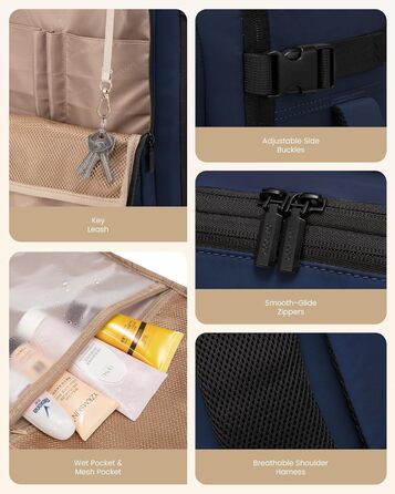 Рюкзак ручної об'єм OVEVOOK: дорожній, 40л, для ноутбука 17