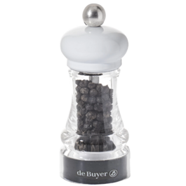 Universal Spice Grinder by de Buyer Marlux Bois Et Acrylique, 11 cm (4.3 inches), White
