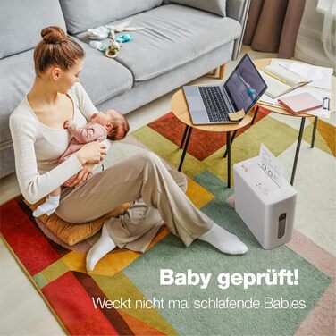 Шредер Aktenvernichter SuperSilent PS500-15A: тихий, 6 листів, A4, P-4, DSGVO