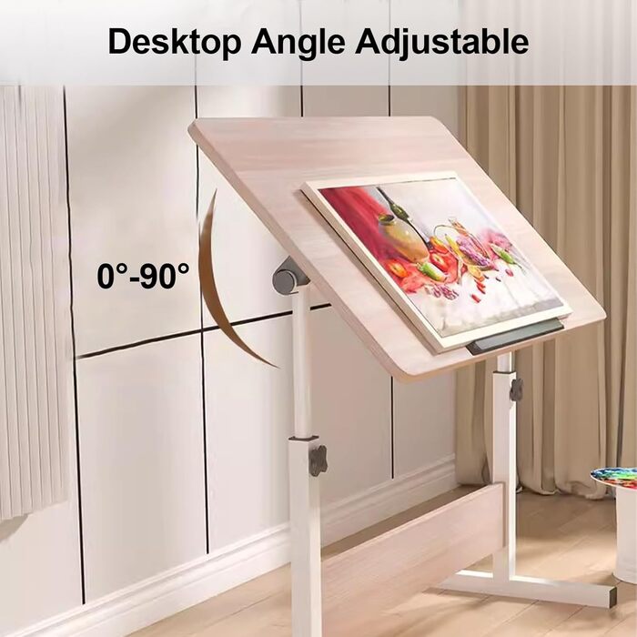 Стіл для малювання Art Desk: регульована висота та кут нахилу, для дому та офісу, чорний (40 x 60 см)