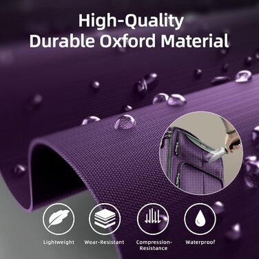 Набір валіз SHOWKOO Softshell 3 шт. (фіолетовий): 50.8, 61, 71.1 см, розширювані, з TSA-замком