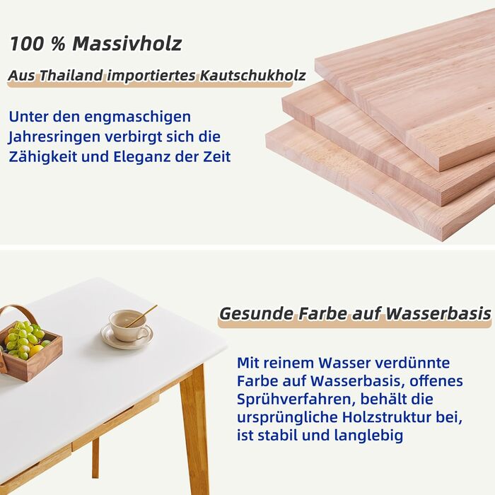 Дерев'яний письмовий стіл з шухлядою та вішалкою, 100 x 50 x 75 см, YD-WD01N. Компактний комп'ютерний стіл з натуральним деревом.