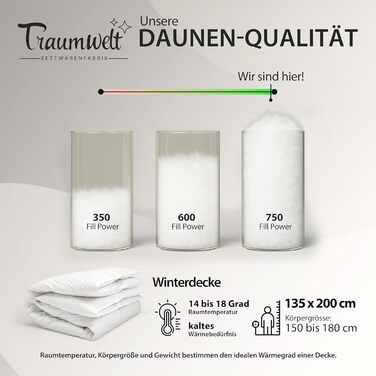 Німецька пухова ковдра 135x200 см, 90% пух, 10% перо, для всіх сезонів, гіпоалергенна, сертифікат Öko-Tex 100, Downpass