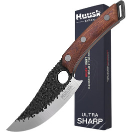 Японський ніж Huusk Kochmesser: професійний кухонний ніж для нарізки та подрібнення, оригінальна японська сталь, висока гострота