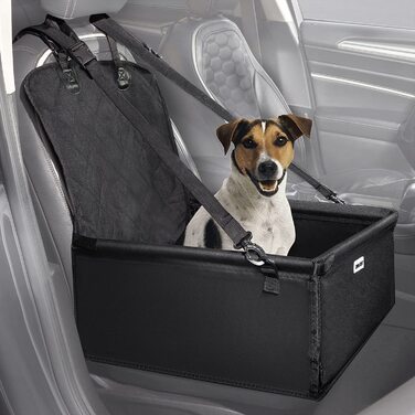 Автомобільний ящик для собак ONVAYA / автомобільне сидіння для собак з пристебнутим ременем безпеки / складне автомобільне сидіння для собак / кошик для собак, що підходить для заднього і переднього сидінь / для маленьких і середніх собак