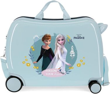 Дитячий валізу Disney Frozen Follow Your Dreams, Синій, 50 х 38 х 20 см, жорсткий, з АБС-пластика, застібка з бічною комбінацією цифр 38
