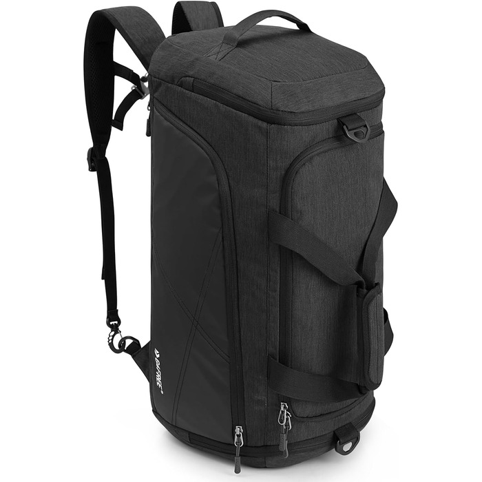 Спортивна сумка G4Free 60 л, відділення для взуття, відділення для вологи, темно-сірий/чорний