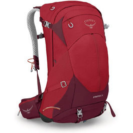 Рюкзак для походів Osprey Stratos 34 для чоловіків (Stratos 34 Poinsettia Red O/S)