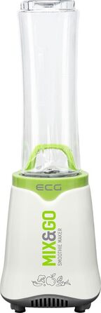 Блендер ECG SM 3510 Mix&Go Smoothie, 350, пластиковий, біло-зелений