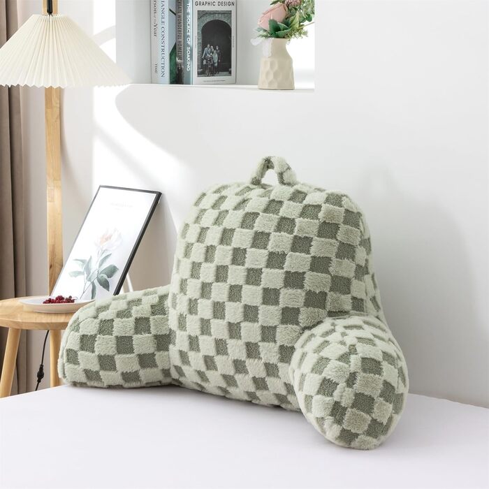 Підголовник Aimuan для відпочинку в ліжку з похилою спинкою, зелений, великий