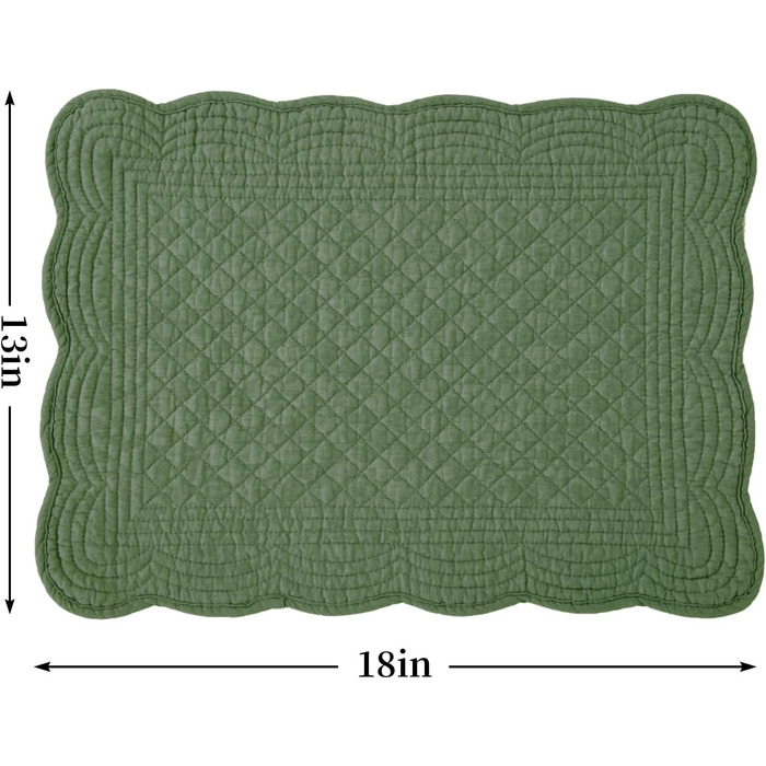 Набори підставки під тарілки MABOZOO, 6 шт., бавовна, для кухні та столу (оливковий, 1)