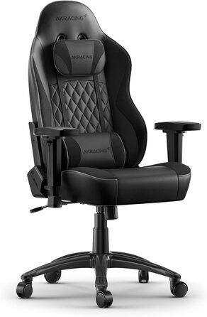 Крісло AKRacing California Gaming Chair, шкірозамінник, 5 років гарантії (Ojai, чорний)