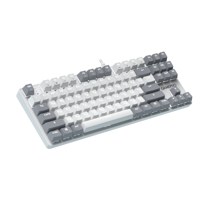 Дротова механічна клавіатура GamePro Genesis Metallic (MK110W) 87% Red switches