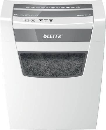 Шредер Leitz IQ Home Aktenvernichter: безпечний, тихий та компактний для дому та офісу, P4, 8 листів, білий