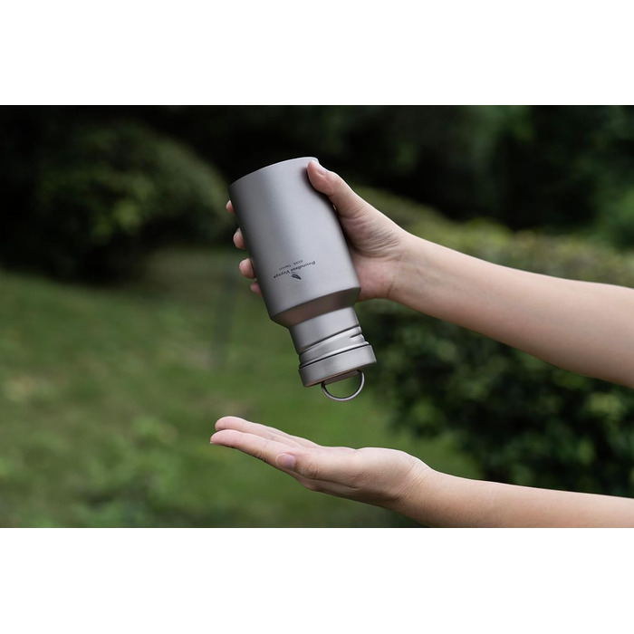 Фляга для води iBasingo Titan 550ml - Металева, для туризму, спорту, з широким горлом