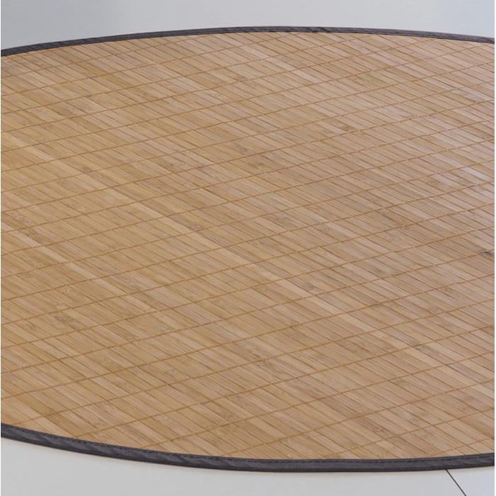 Масивний килим HIGHQ I 11-міліметрова доріжка, філігранна окантовка I Бамбукова доріжка для килимів по периметру ліжка Кухонна доріжка вхідний килимок кухонний килимок I Вішалка для одягу від DE-Commerce I (бамбук, 200 см)