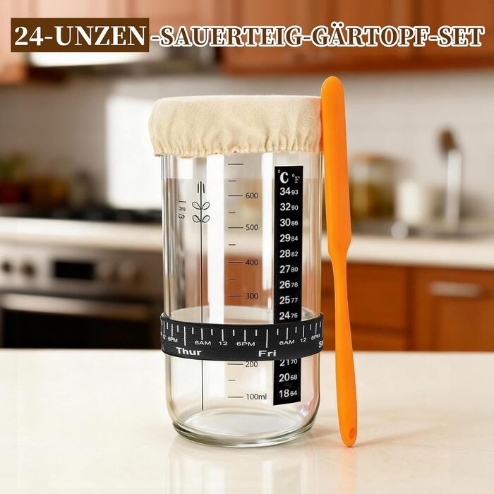 Набір для закваски хліба: 31 корзинка для бродіння, корзинки з силікону, форма для хліба, ніж для хліба, льняна тканина, сумка, скребок для тіста та щітка для початківців та досвідчених