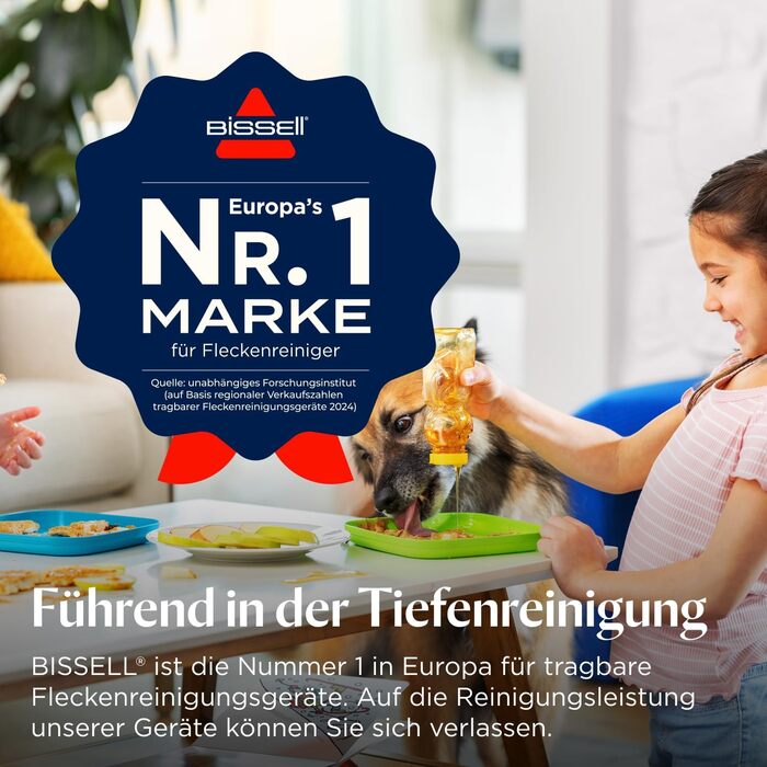 BISSELL SpotClean ProHeat Advanced - професійний мийник килимів та м'яких меблів, 1125W, з кабелем, 3924N