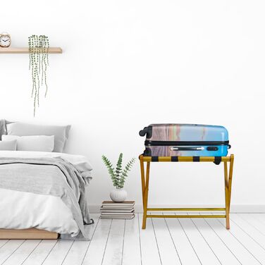 Підставка для валізи клапана, дерево Relaxdays