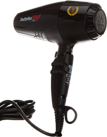 Фен Babyliss Pro BAB7000IE Rapido Ultra Light з генератором іонів, чорний