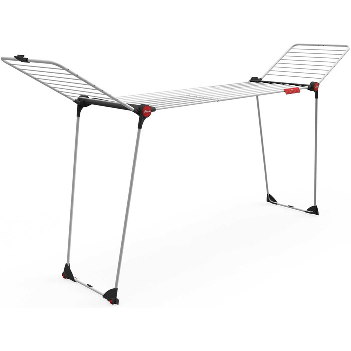 Сушарка для білизни Vileda Aluminium Infinity Flex XXL, телескопічні стійки, біла, готова до використання