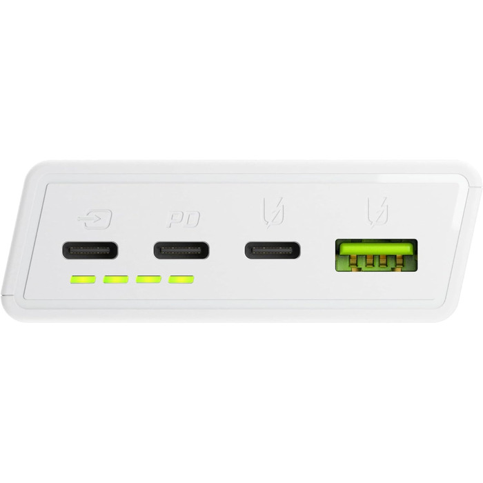 МАг 22,5 Вт PD USB C White, швидка зарядка QC 3.0 для iPhone, Galaxy, iPad, 20000