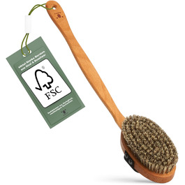 Щітка для тіла Sustainable Body Brush Дерев'яна щітка з натуральною щетиною (сизаль та кінський волос)