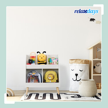 Дитяча полиця Relaxdays біла на 5 відділень