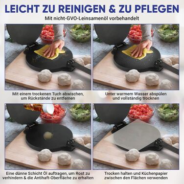 Пресс для тортилій зі сталі StarBlue 10 дюймів (25 см) з 100 шт. паперу для випікання та електронною книгою з рецептами - для приготування чіпаті, тортильї, роті