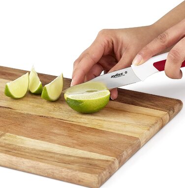 Набір ножів Zyliss E920247 Comfort 5-ти предметний з бруском, японська сталь, кольоровий, для кухні, гарантія 5 років