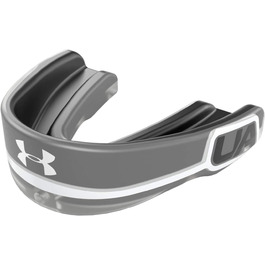 Капи Under Armour Gameday Pro для футболу, лакросу, баскетболу, хокею, боксу і т. д. Спортивна капа, включаючи Знімний ремінець для шолома, для підлітків і дорослих, Protectar Bucal, чорний Молодіжний чорний