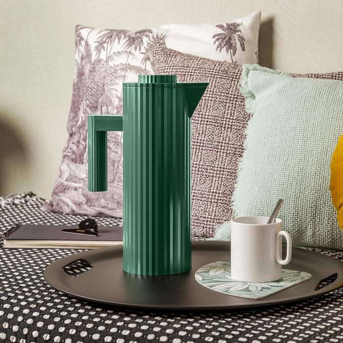 Термос Alessi Plissé MDL12 GR - дизайн, зелений, 1 л, з термопластику