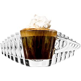 Кратні прозорі чашки для еспресо з дуже прозорого і товстостінного скла з алмазною обробкою чашки для еспресо склянки для еспресо, 12-