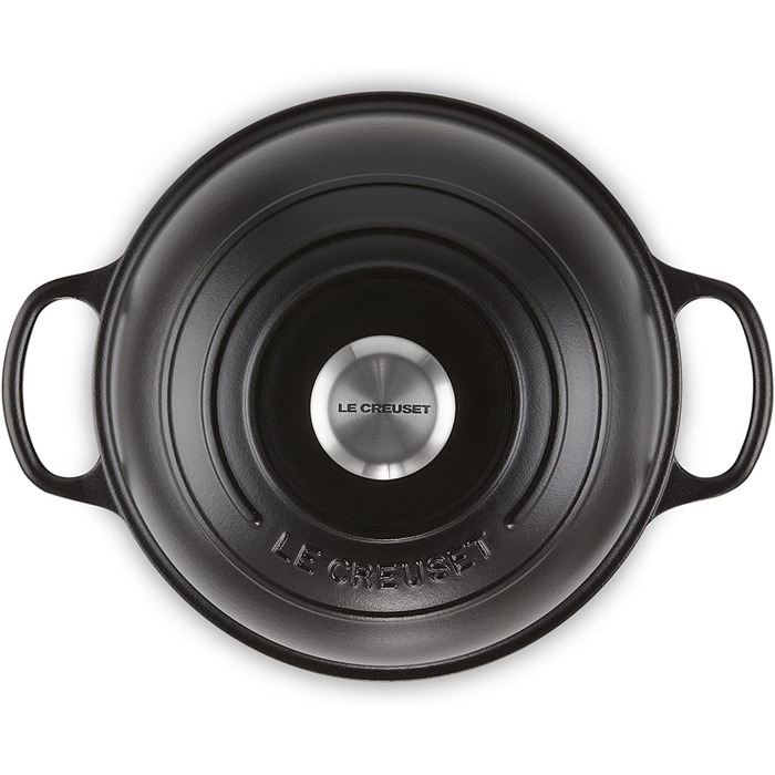 Le Creuset Signature Чавунний горщик для хліба, 24 см, чорний матовий